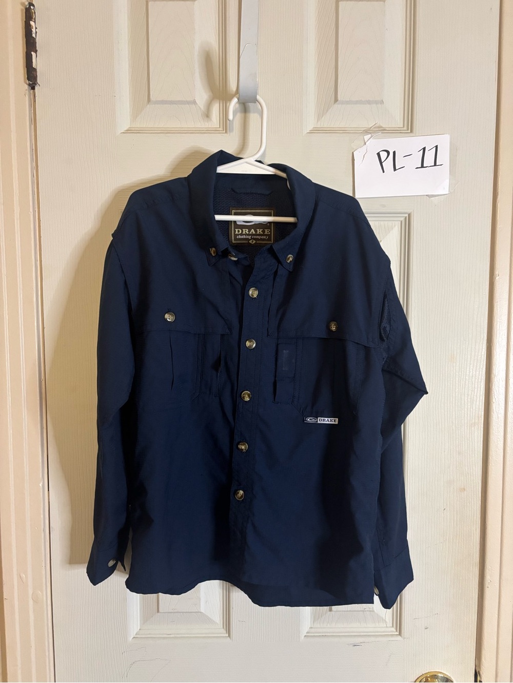 Drake Boys Navy Button-Down Shirt